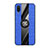 Custodia Silicone Ultra Sottile Morbida Cover con Magnetico Anello Supporto X01L per Samsung Galaxy M02