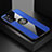 Custodia Silicone Ultra Sottile Morbida Cover con Magnetico Anello Supporto X01L per Samsung Galaxy Note 20 5G Blu