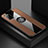 Custodia Silicone Ultra Sottile Morbida Cover con Magnetico Anello Supporto X01L per Samsung Galaxy S20 5G Marrone