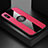 Custodia Silicone Ultra Sottile Morbida Cover con Magnetico Anello Supporto X01L per Xiaomi Redmi 9AT Rosso
