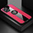 Custodia Silicone Ultra Sottile Morbida Cover con Magnetico Anello Supporto X01L per Xiaomi Redmi Note 11T Pro 5G Rosso