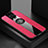 Custodia Silicone Ultra Sottile Morbida Cover con Magnetico Anello Supporto X01L per Xiaomi Redmi Note 9S Rosso