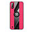 Custodia Silicone Ultra Sottile Morbida Cover con Magnetico Anello Supporto X02L per Samsung Galaxy A01 SM-A015 Rosso