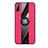 Custodia Silicone Ultra Sottile Morbida Cover con Magnetico Anello Supporto X02L per Samsung Galaxy A20s Rosso