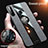 Custodia Silicone Ultra Sottile Morbida Cover con Magnetico Anello Supporto X02L per Samsung Galaxy A21