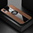 Custodia Silicone Ultra Sottile Morbida Cover con Magnetico Anello Supporto X02L per Samsung Galaxy A40