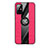 Custodia Silicone Ultra Sottile Morbida Cover con Magnetico Anello Supporto X02L per Samsung Galaxy A51 4G Rosso