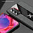 Custodia Silicone Ultra Sottile Morbida Cover con Magnetico Anello Supporto X03L per OnePlus Nord N200 5G