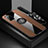 Custodia Silicone Ultra Sottile Morbida Cover con Magnetico Anello Supporto X03L per Samsung Galaxy S20 5G Marrone