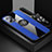 Custodia Silicone Ultra Sottile Morbida Cover con Magnetico Anello Supporto X03L per Xiaomi Redmi Note 11T Pro 5G Blu
