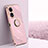 Custodia Silicone Ultra Sottile Morbida Cover con Magnetico Anello Supporto XL1 per Oppo A78 5G