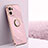 Custodia Silicone Ultra Sottile Morbida Cover con Magnetico Anello Supporto XL1 per Oppo Find X5 Lite 5G