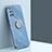 Custodia Silicone Ultra Sottile Morbida Cover con Magnetico Anello Supporto XL1 per Samsung Galaxy A51 4G