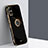 Custodia Silicone Ultra Sottile Morbida Cover con Magnetico Anello Supporto XL1 per Samsung Galaxy A51 4G Nero
