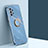 Custodia Silicone Ultra Sottile Morbida Cover con Magnetico Anello Supporto XL1 per Samsung Galaxy A52 5G