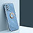 Custodia Silicone Ultra Sottile Morbida Cover con Magnetico Anello Supporto XL1 per Samsung Galaxy A73 5G