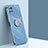 Custodia Silicone Ultra Sottile Morbida Cover con Magnetico Anello Supporto XL1 per Samsung Galaxy F42 5G