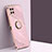 Custodia Silicone Ultra Sottile Morbida Cover con Magnetico Anello Supporto XL1 per Samsung Galaxy M32 4G Rosa