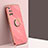 Custodia Silicone Ultra Sottile Morbida Cover con Magnetico Anello Supporto XL1 per Samsung Galaxy M40S Rosa Caldo