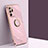 Custodia Silicone Ultra Sottile Morbida Cover con Magnetico Anello Supporto XL1 per Samsung Galaxy Note 20 Ultra 5G Rosa
