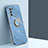 Custodia Silicone Ultra Sottile Morbida Cover con Magnetico Anello Supporto XL1 per Samsung Galaxy S20 FE (2022) 5G Blu