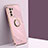 Custodia Silicone Ultra Sottile Morbida Cover con Magnetico Anello Supporto XL1 per Samsung Galaxy S20 Lite 5G Rosa