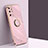 Custodia Silicone Ultra Sottile Morbida Cover con Magnetico Anello Supporto XL1 per Samsung Galaxy S20 Plus 5G Rosa