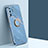 Custodia Silicone Ultra Sottile Morbida Cover con Magnetico Anello Supporto XL1 per Samsung Galaxy S20 Ultra
