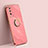 Custodia Silicone Ultra Sottile Morbida Cover con Magnetico Anello Supporto XL1 per Xiaomi Poco M3 Rosa Caldo