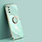 Custodia Silicone Ultra Sottile Morbida Cover con Magnetico Anello Supporto XL1 per Xiaomi Poco M3 Verde