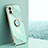 Custodia Silicone Ultra Sottile Morbida Cover con Magnetico Anello Supporto XL1 per Xiaomi Redmi A2 Verde