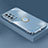 Custodia Silicone Ultra Sottile Morbida Cover con Magnetico Anello Supporto XL2 per Samsung Galaxy A33 5G Blu