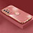 Custodia Silicone Ultra Sottile Morbida Cover con Magnetico Anello Supporto XL2 per Samsung Galaxy M32 5G Rosa Caldo