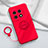 Custodia Silicone Ultra Sottile Morbida Cover con Magnetico Anello Supporto Z01 per OnePlus 11 5G Rosso