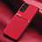 Custodia Silicone Ultra Sottile Morbida Cover con Magnetico per Oppo F19 Rosso