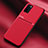 Custodia Silicone Ultra Sottile Morbida Cover con Magnetico per Samsung Galaxy A03s Rosso