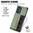 Custodia Silicone Ultra Sottile Morbida Cover con Magnetico S01D per Oppo Reno6 Pro 5G