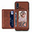Custodia Silicone Ultra Sottile Morbida Cover con Magnetico S01D per Samsung Galaxy A01 SM-A015
