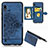 Custodia Silicone Ultra Sottile Morbida Cover con Magnetico S01D per Samsung Galaxy A10