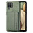 Custodia Silicone Ultra Sottile Morbida Cover con Magnetico S01D per Samsung Galaxy A12 Nacho Verde