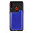 Custodia Silicone Ultra Sottile Morbida Cover con Magnetico S01D per Samsung Galaxy A20s Blu