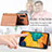 Custodia Silicone Ultra Sottile Morbida Cover con Magnetico S01D per Samsung Galaxy A30