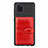 Custodia Silicone Ultra Sottile Morbida Cover con Magnetico S01D per Samsung Galaxy A81 Rosso