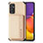 Custodia Silicone Ultra Sottile Morbida Cover con Magnetico S01D per Samsung Galaxy A82 5G Oro