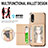 Custodia Silicone Ultra Sottile Morbida Cover con Magnetico S01D per Samsung Galaxy M02