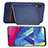 Custodia Silicone Ultra Sottile Morbida Cover con Magnetico S01D per Samsung Galaxy M10 Blu