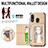 Custodia Silicone Ultra Sottile Morbida Cover con Magnetico S01D per Samsung Galaxy M10S