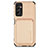 Custodia Silicone Ultra Sottile Morbida Cover con Magnetico S01D per Samsung Galaxy M13 5G Oro