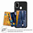 Custodia Silicone Ultra Sottile Morbida Cover con Magnetico S01D per Samsung Galaxy M21