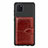 Custodia Silicone Ultra Sottile Morbida Cover con Magnetico S01D per Samsung Galaxy Note 10 Lite Marrone